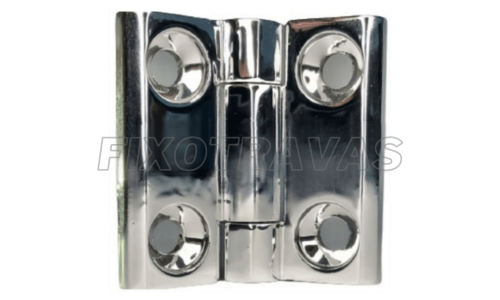 Dobradiça Zamak Cromada